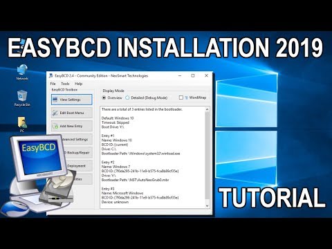 how to use easybcd to dual boot
