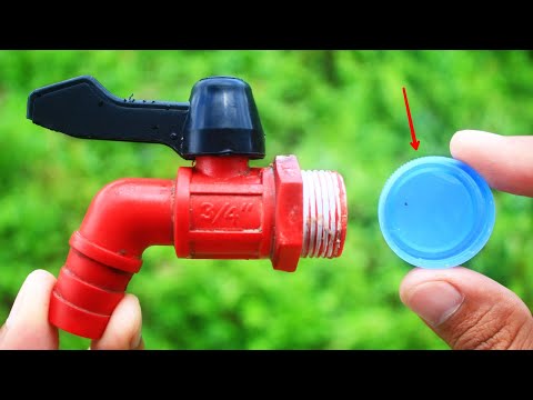 CARA PERBAIKI KRAN AIR RUSAK CUMA PAKAI TUTUP BOTOL !!