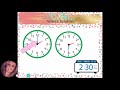 Telling Time to the Half Hour
