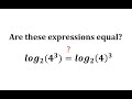 Understanding Logarithmic Expressions