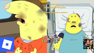 Smiling friends/Charlie’s battle meme Ft a Roblox dance based on the Conversation on character AI￼