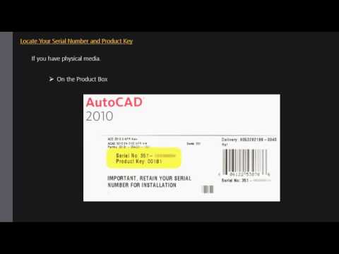 find autocad activation code