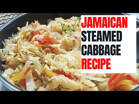 Jamaican Steamed Cabbage with Carrots (recipe ingredients in the description box)