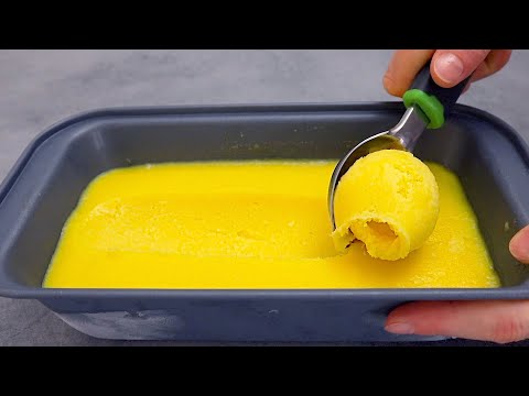 Prendo qualsiasi frutto e preparo questo delizioso gelato! Solo 2 ingredienti!