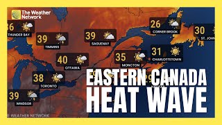 Summer Heat Wave Forecasted From Ontario To Atlantic Canada | #forecast
