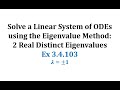 Eigenvalue Method for Solving Differential Equations