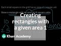 Understanding Area and Rectangles