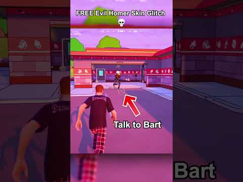 FREE EVIL HOMER SKIN GLITCH IN FORTNITE π #thrxve #fortnite #glitch