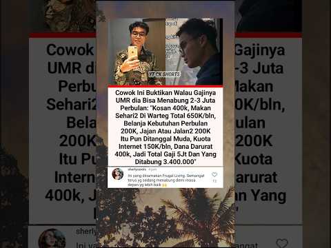 Walau gaji UMR pria ini buktikan bisa nabung, mungkin ada yg mau coba? #short #viralvideo #faktaunik