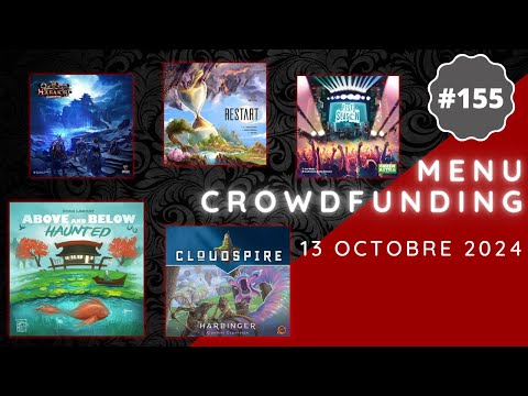 Menu Crowdfunding - 13/10/2024 : Cloudspire, Above And Below, Restart, Fest Season, Harakiri,etc