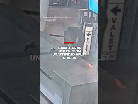 Luxury cars stolen from unattended valet stands