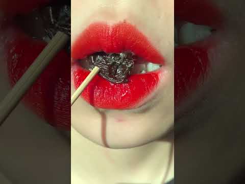 asmrTANGHULU(STRAWBERRY DRIED GRAPE APPLE MALA CUCUMBER) eating sounds