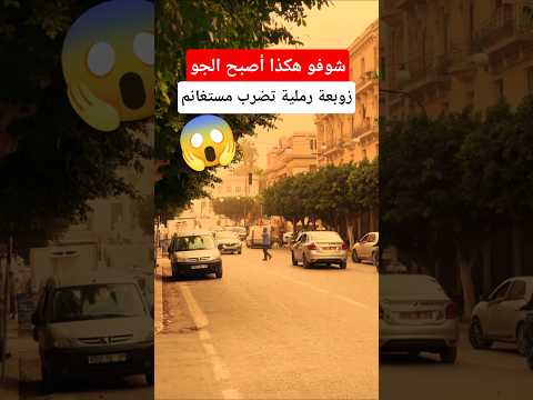 زوبعة رملية تضرب مستغانم اليوم