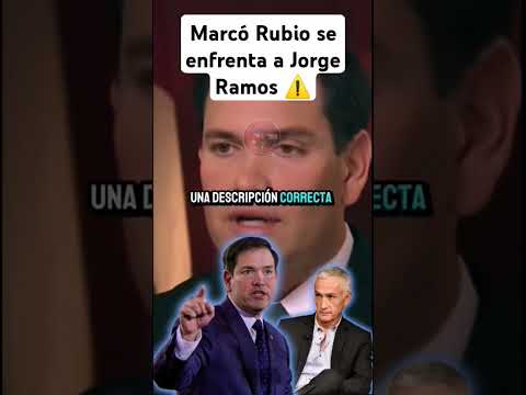 Marcó Rubio pelea con jorge Ramos#jorgeramos#venezuelalibre#donaldtrump#nicolasmaduro #estadosunidos