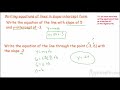 Equations of Lines in the Coordinate Plane