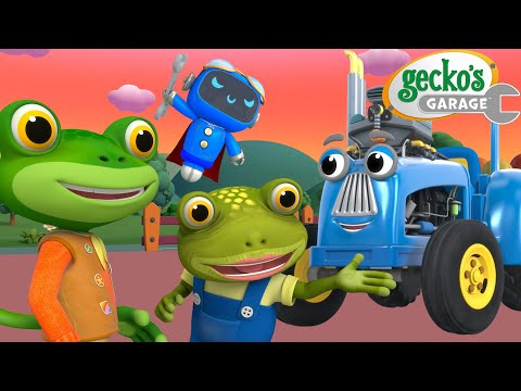 Hero Day Rescue: Turbo Tractor! | Gecko's Garage 🚚 | Cartoons For Kids | Toddler Fun Learning