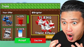Trading Titanic ADMIN Pet in Grow A Garden for 24 Hours
