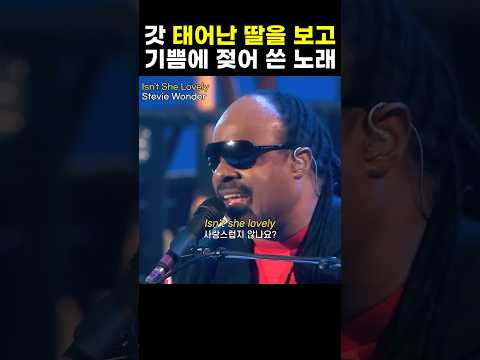 그의 상상 속에서는 얼마나 완벽한 아이였을까 #isntshelovely #steviewonder #pop #lyrics #팝송 #노래추천
