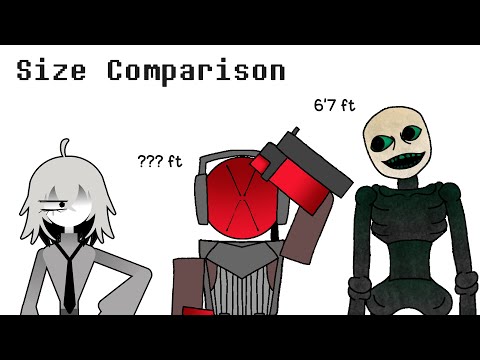 Killers size comparison | die of death animation