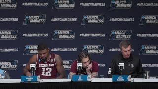 Texas A&M men's basketball team discusses season-ending loss to Houston