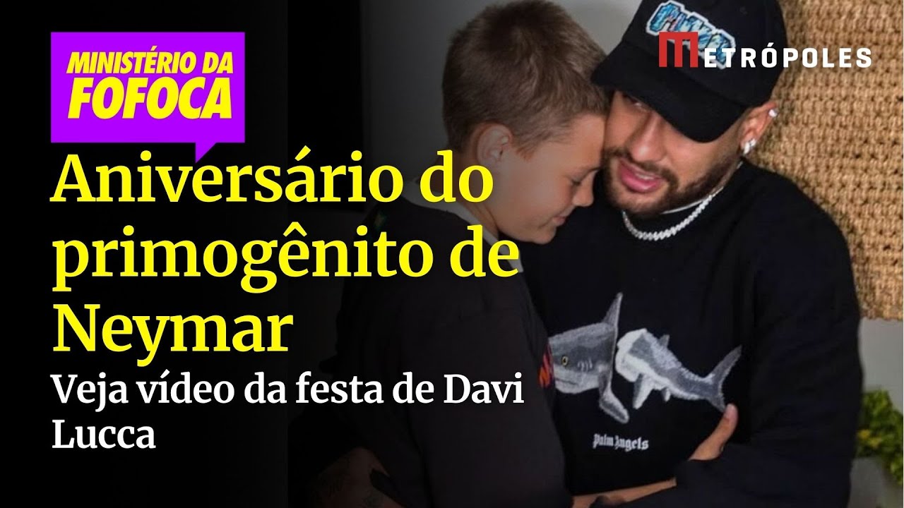 Exclusivo veja vídeo da festa de Davi Lucca filho de Neymar