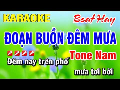 Karaoke Nhạc Sống Tone Nam Đoạn Buồn Đêm Mưa (Beat Hay) Mới 2026 Hoài Phong Organ
