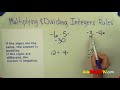 Multiplying and Dividing Integers
