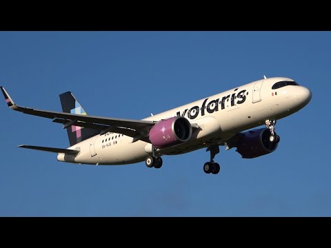 Volaris Airbus A320-271N - Takeoff & Landing