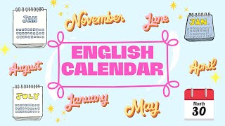 ENGLISH CALENDAR || Learn About English Months || Improve English Vocabulary ||