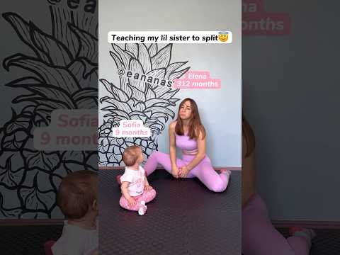 Who did better? Me or my sis?🤓 #flexibility #gymnast #tutorial #howto #split