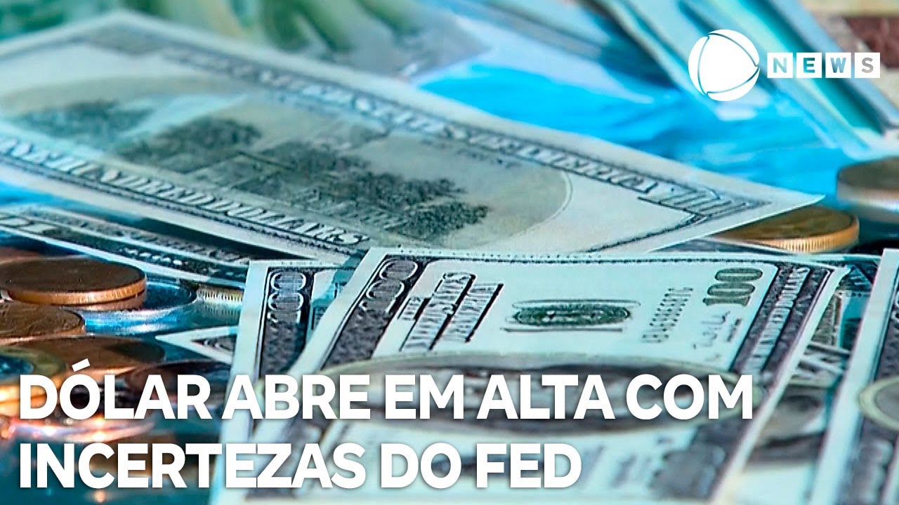 Dólar abre a quarta-feira em alta com incertezas do FED