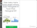 Analyzing Histogram Observations