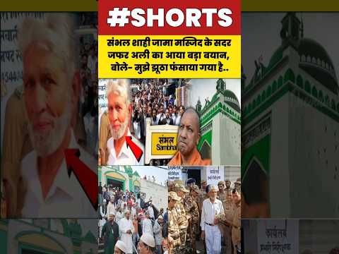 संभल शाही जामा मस्जिद के सदर जफर अली का आया बयान, बोले- मुझे झूठा फंसाया गया है.#sambhal#shorts#news