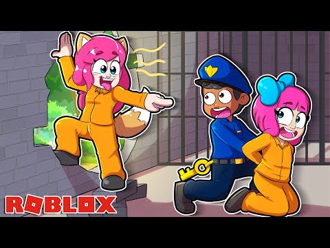 FUJA DA PRISÃO NO ROBLOX 😱 PAPILE E MIAUZINHA 😻 (DIVERTIDO)