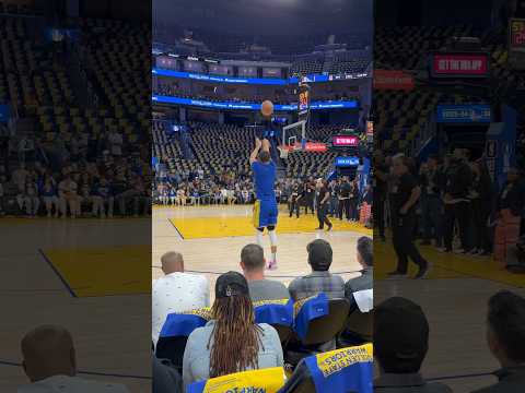 Stephen Curry’s pregame warmup routine is the best! #nba #warriors #stephencurry
