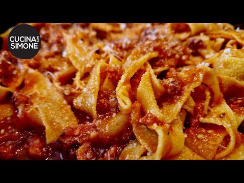 Pasta con Melanzane Arrostite e Pancetta Affumicata