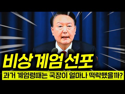 와 미친..계엄령에 국장은 패닉오나? -18% 떡락이 재현되나?