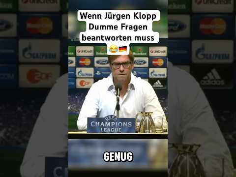 Wenn Jürgen Klopp Dumme Fragen beantworten muss (Teil 3) 😂🇩🇪 #klopp #bvb #bundesliga #fussball