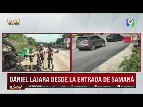 Dániel Lajara desde la entrada de Samaná-