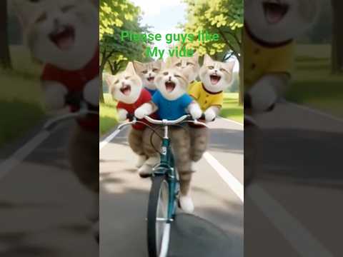 Six Cats on a Motorcycle – The Funniest Fall Ever! 🐱😂