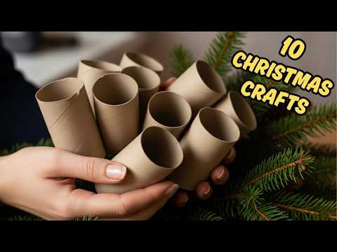 🎄 10 Toilet Paper Rolls Christmas DIY Ideas 🎄 Easy Handmade Crafts for Xmas Decor 🎄