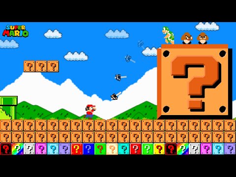 Super Mario Bors , but the Floor is ITEM BLOCKS...