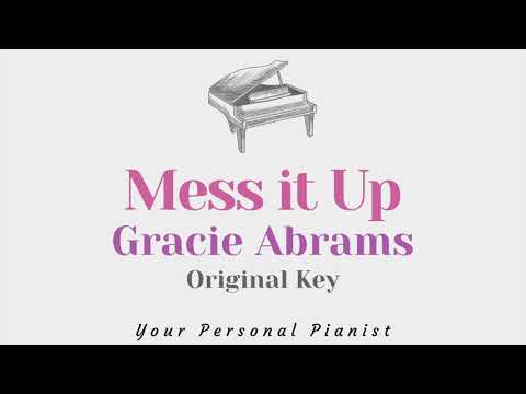 Mess it up – Gracie Abrams (Piano Karaoke) – Instrumental Cover with Lyrics