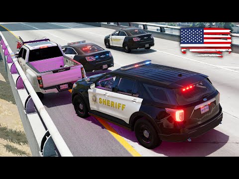 American Police Chases #18 - BeamNG drive