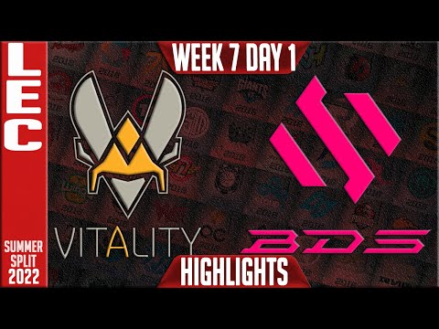 VIT vs BDS Highlights | LEC Summer 2022 W7D1 | Team Vitality vs Team BDS