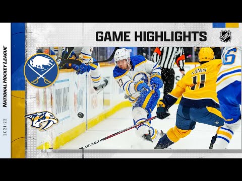 Sabres @ Predators 1/13/22 | NHL Highlights