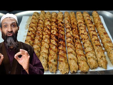 Restaurant Style Seekh Kabab Recipe - Soft and Juicy Chicken Reshmi Kabab