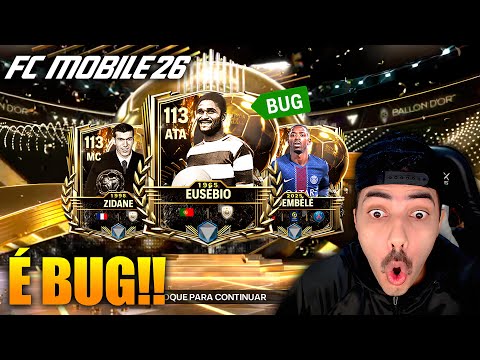 BUG no EVENTO! 🚨 RECOMPENSAS GRÁTIS e GANHEI GER 113 no FC MOBILE 26 😱