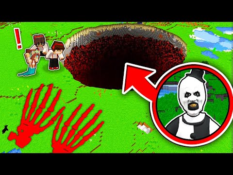 POTĘŻNA DZURA BARDZO DZIWNEGO KLAUNA W MINECRAFT?! GPLAY & LUMI