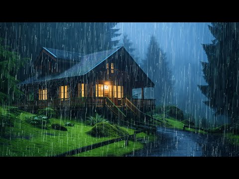 Barulho de Chuva para Dormir e Vença a Insônia - Chuva Relaxante com muito Trovão para Dormir